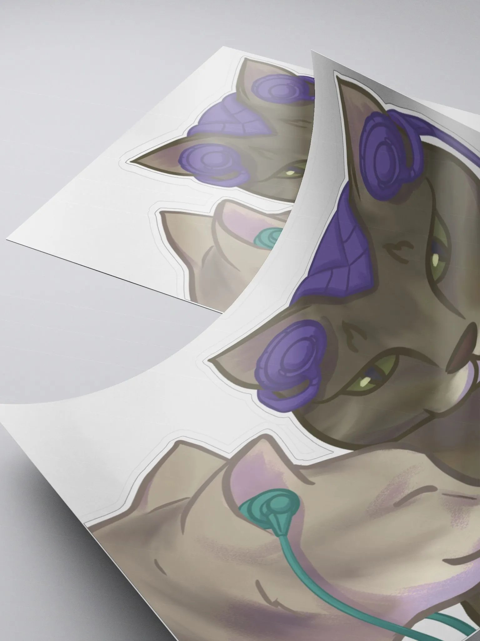 Gamer kitty stickers! product image (4)