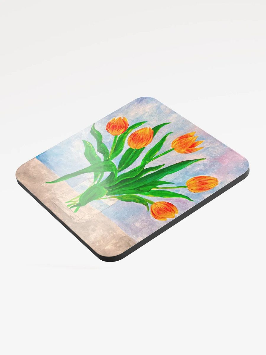 Tulip Dreams Glossed Cork Coaster product image (3)