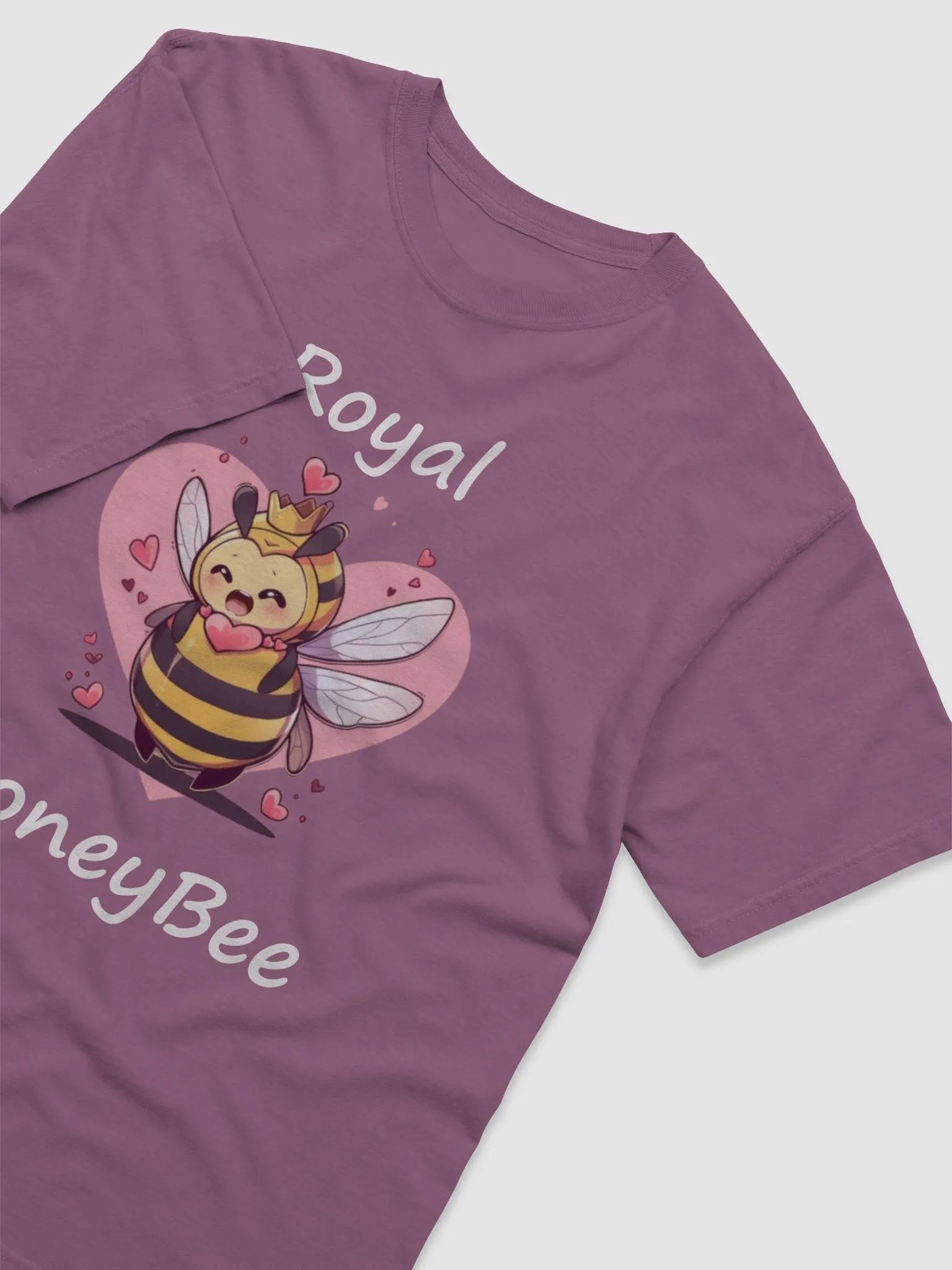 Royal Honeybee T-Shirt White Text product image (3)