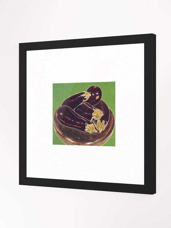 eggplant and piano stool Print Framed product image (1)