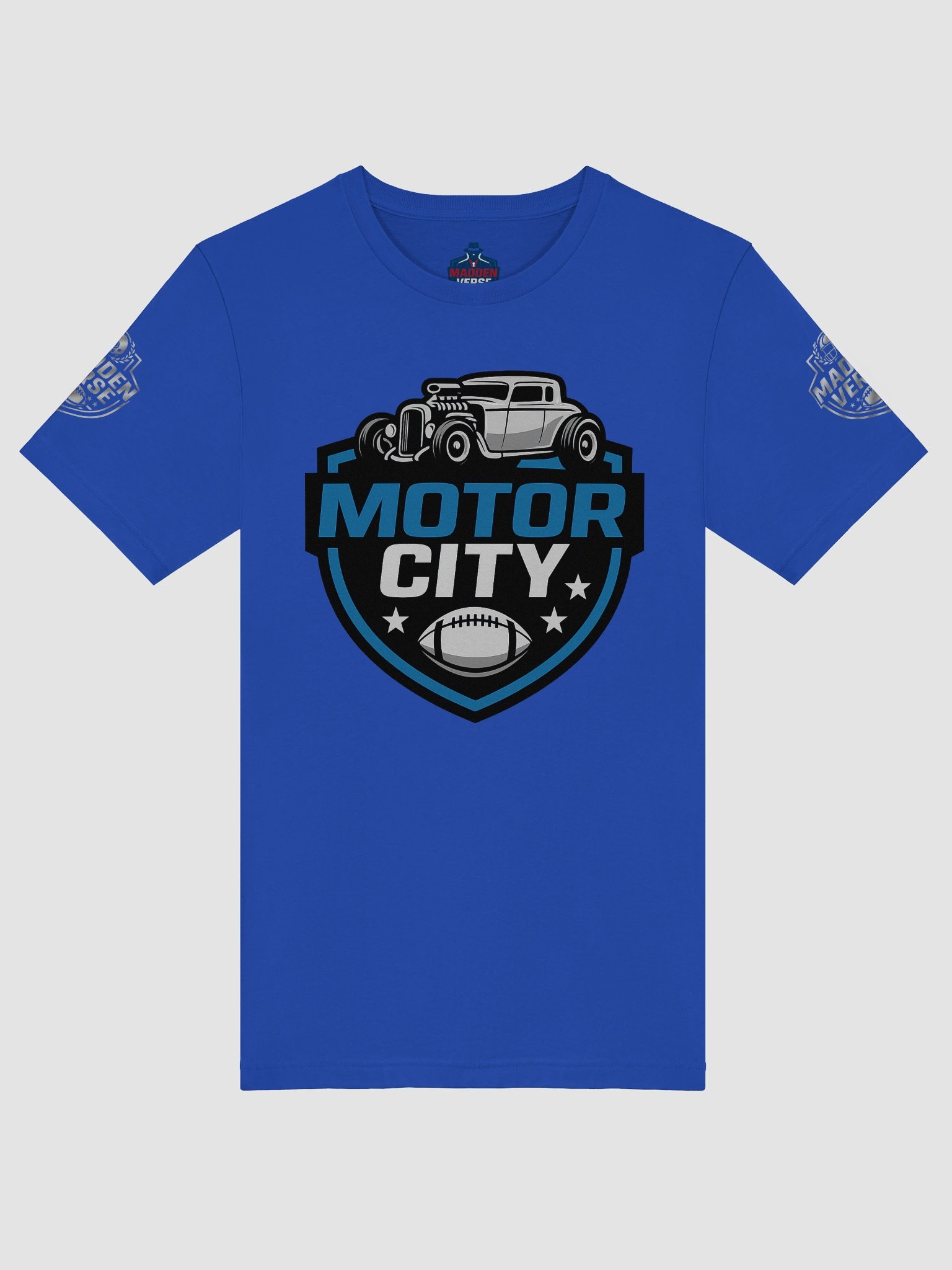 MOTOR CITY FOOTBALL BLUE SUPER SOFT TEE product image (5)
