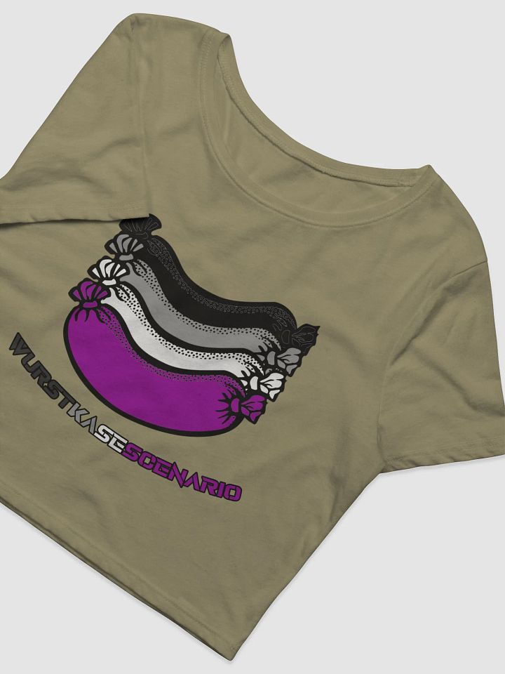 Asexual Pride Crop Sausage Tee product image (5)