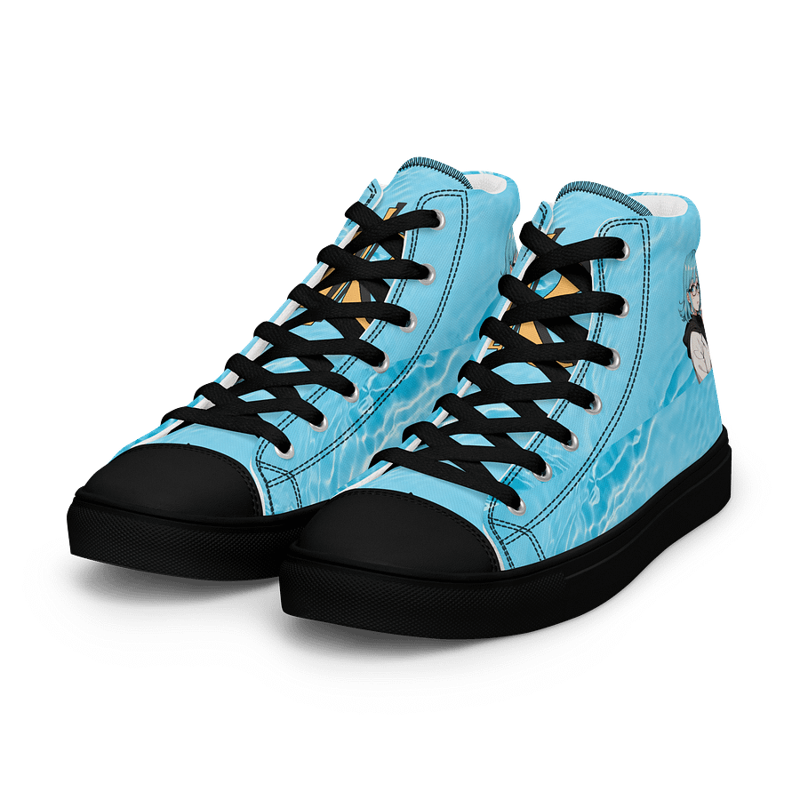 (Aqua WAIFU) K Women's High Top Canvas Shoes product image (6)