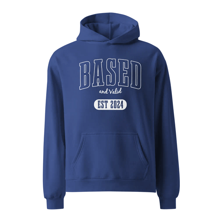 Based and Valid Hoodie - Navy product image (1)