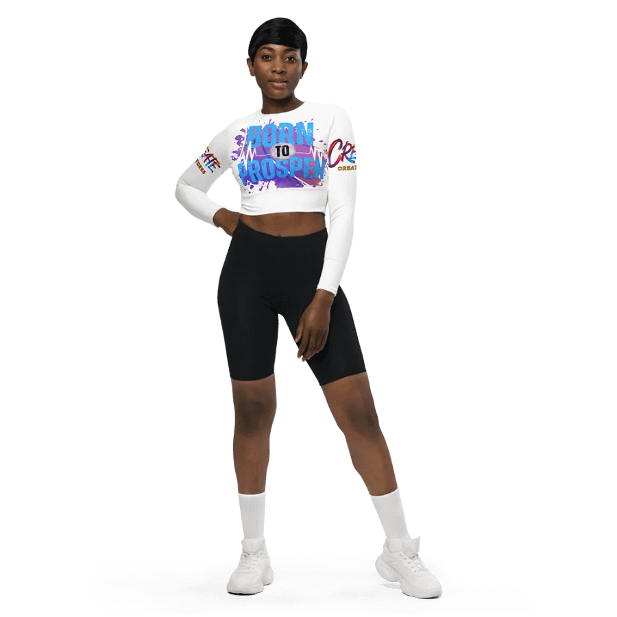 Born to Prosper Long Sleeve Crop Top product image (3)