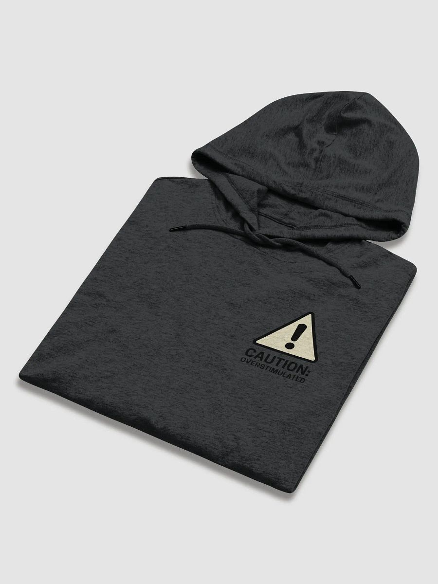 CAUTION: OCERSTIMULATED (sm. moonstone design) printed lightweight hoodie product image (6)