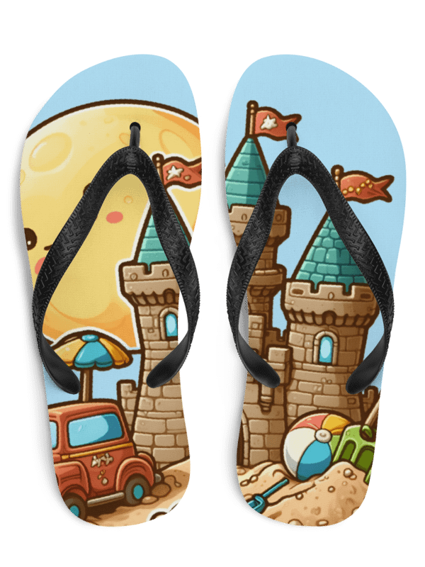 Sand Castle Scene Flip Flops product image (1)
