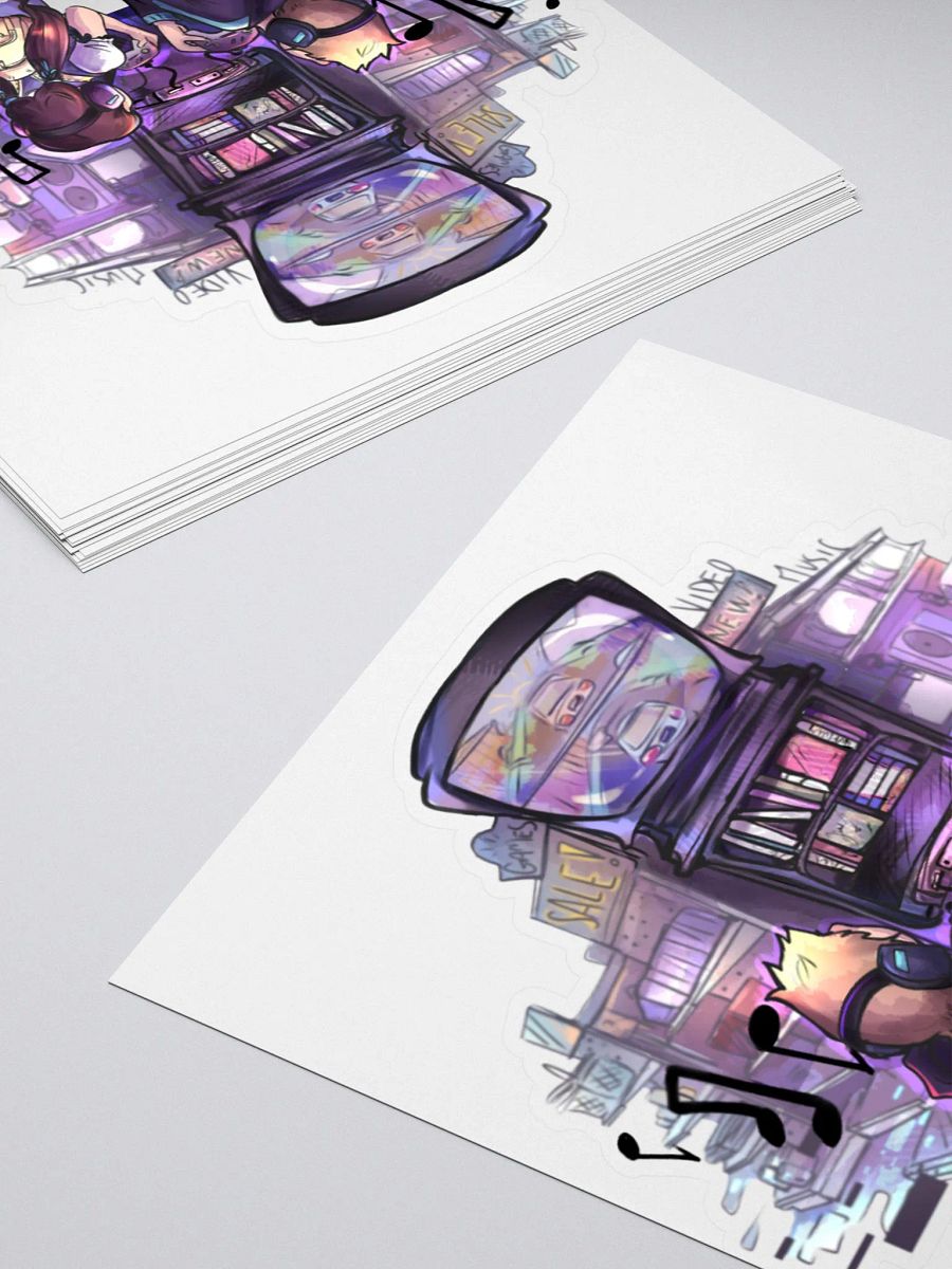 Kiss Cut Sticker - Purple Dreams product image (4)