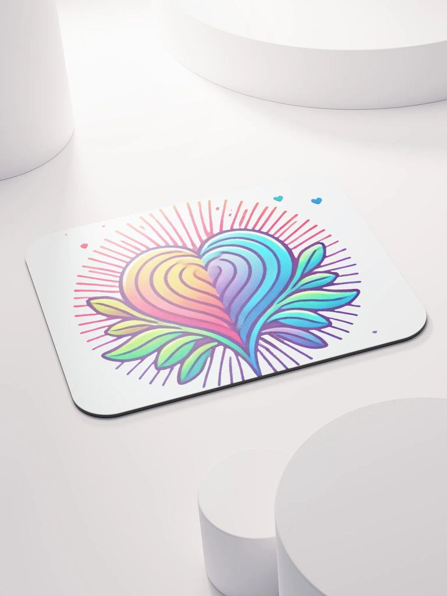Vibrant Heart Mouse Pad product image (4)