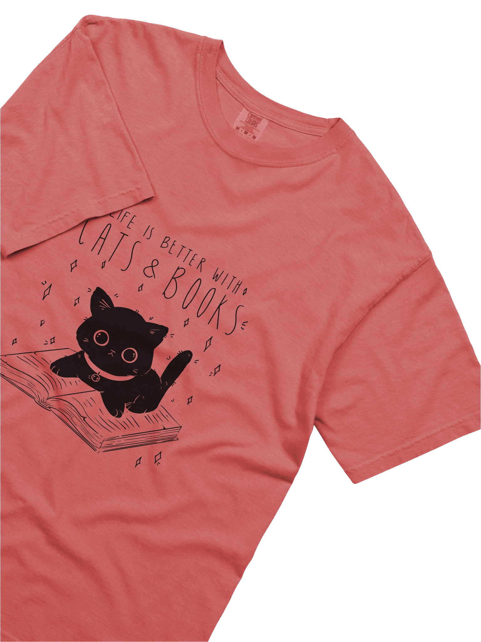 Cats and Books Dyed T-Shirt product image (70)