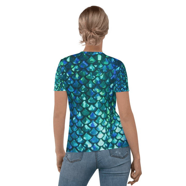 Mermaid Scales Crew Neck T-Shirt product image (2)