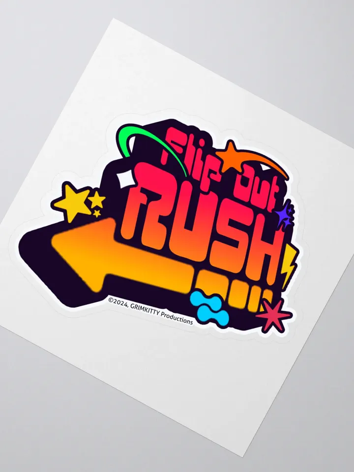 Flip Out Rush - Logo Sticker product image (2)
