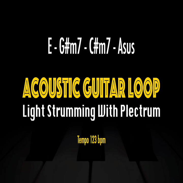 (Guitar Loop) E - G#m7(Abm7) - C#m7(Dbm7) - Asus | Solo Practice Backi product image (1)