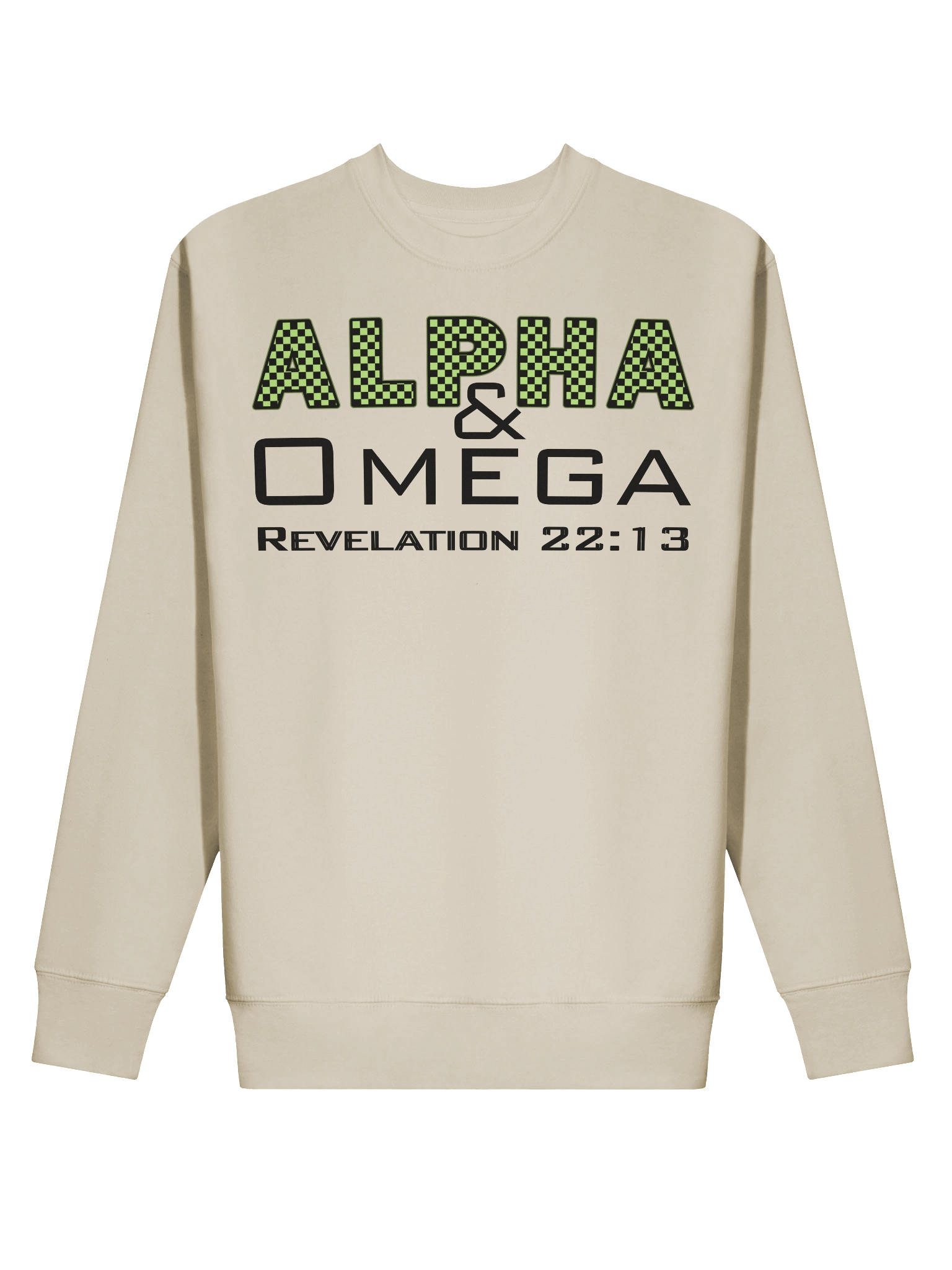 Alpha & Omega Christian SweatShirt | Jesus Christ Faith Sweater | Inspirational Bible Verse Shirt for Believers product image (3)
