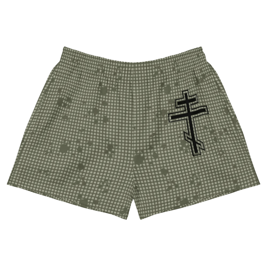 Faithful Camo: Proverb 3:25 Motion Women's Athletic Shorts - Desert Night Camo product image (11)