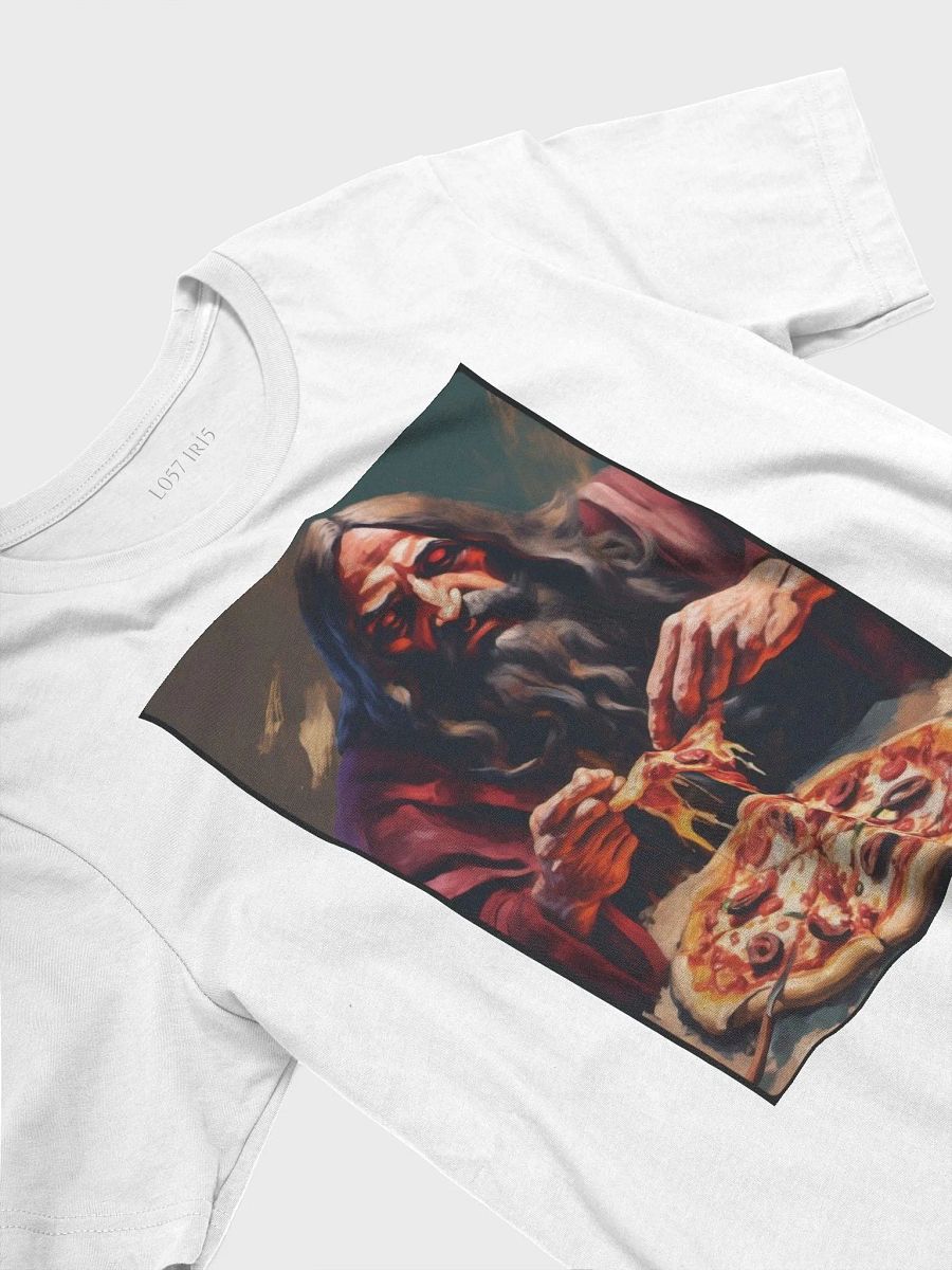 Holy Pizza Unisex Tee + Backprint product image (8)