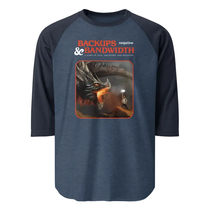 NinjaOne Backups & Bandwidth 2023 - Raglan Tee product image (1)