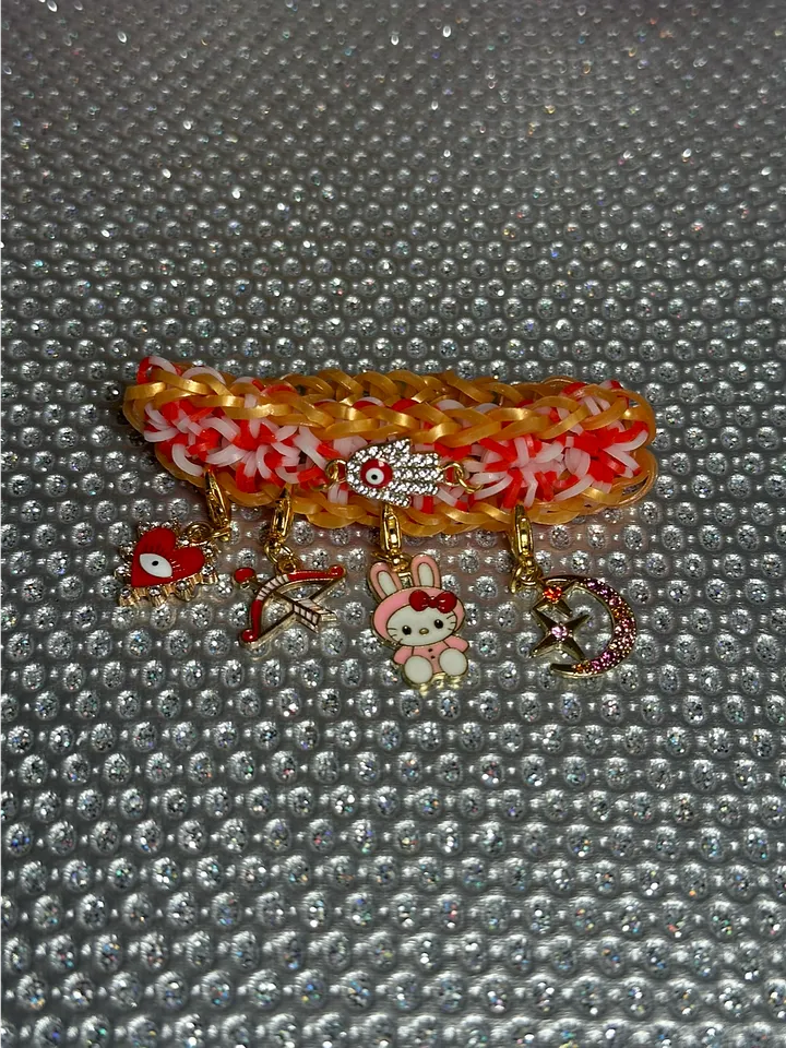 Shooting For The Stars Bunny Evil Eye Elastic Band Bracelet product image (1)