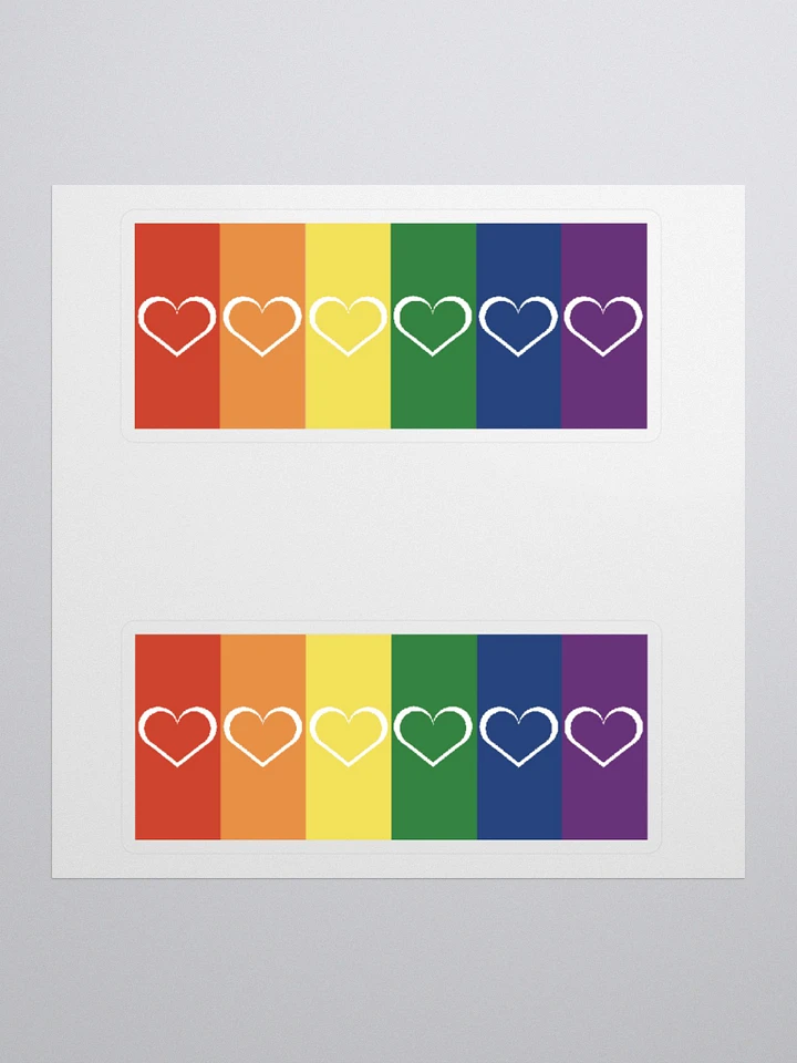 Rainbow Pride with Heart Stickers product image (1)