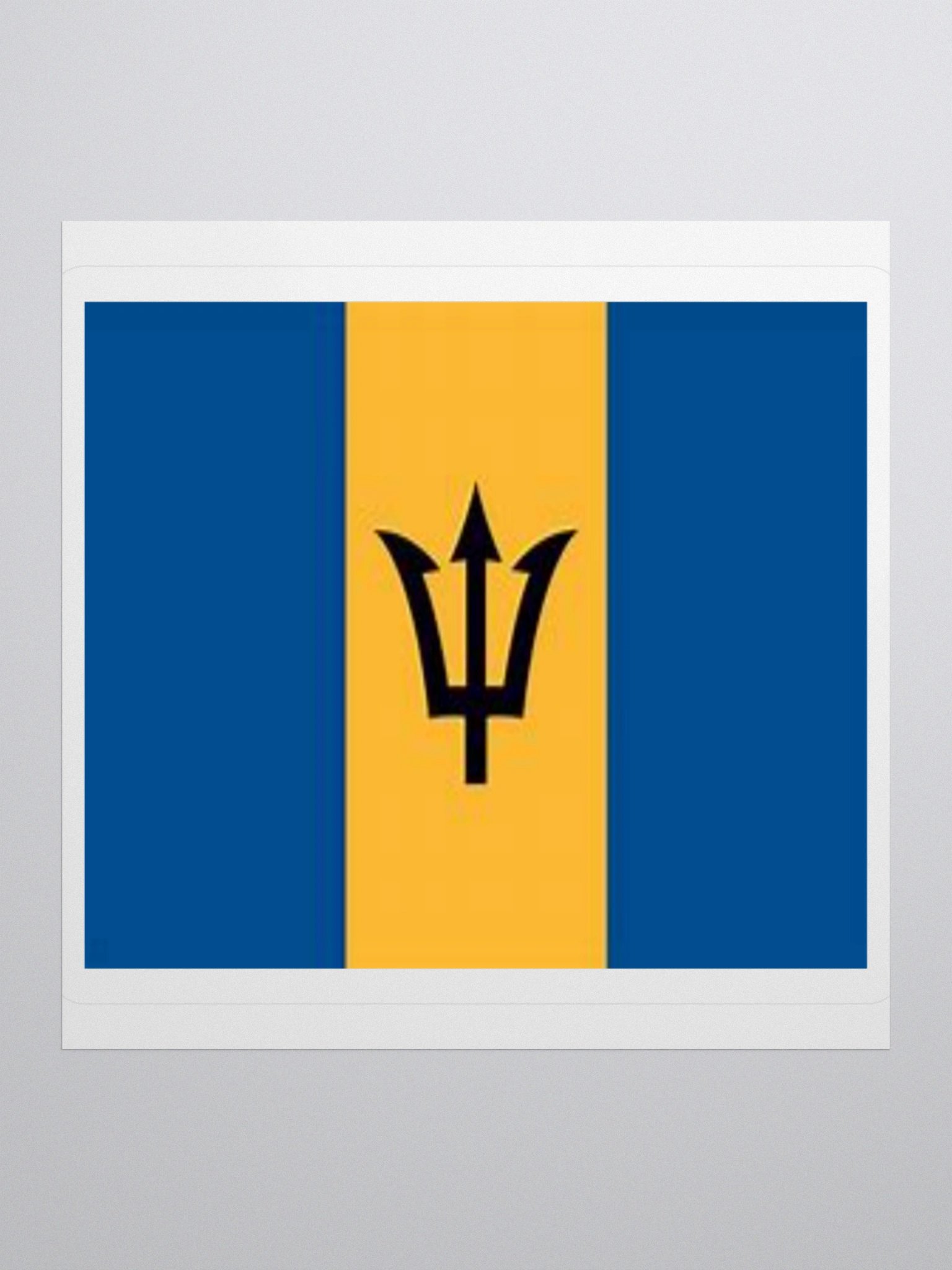 Exclusive Barbados Flag Kiss-Cut Stickers - High-Quality Vinyl, Multiple Sizes product image (3)