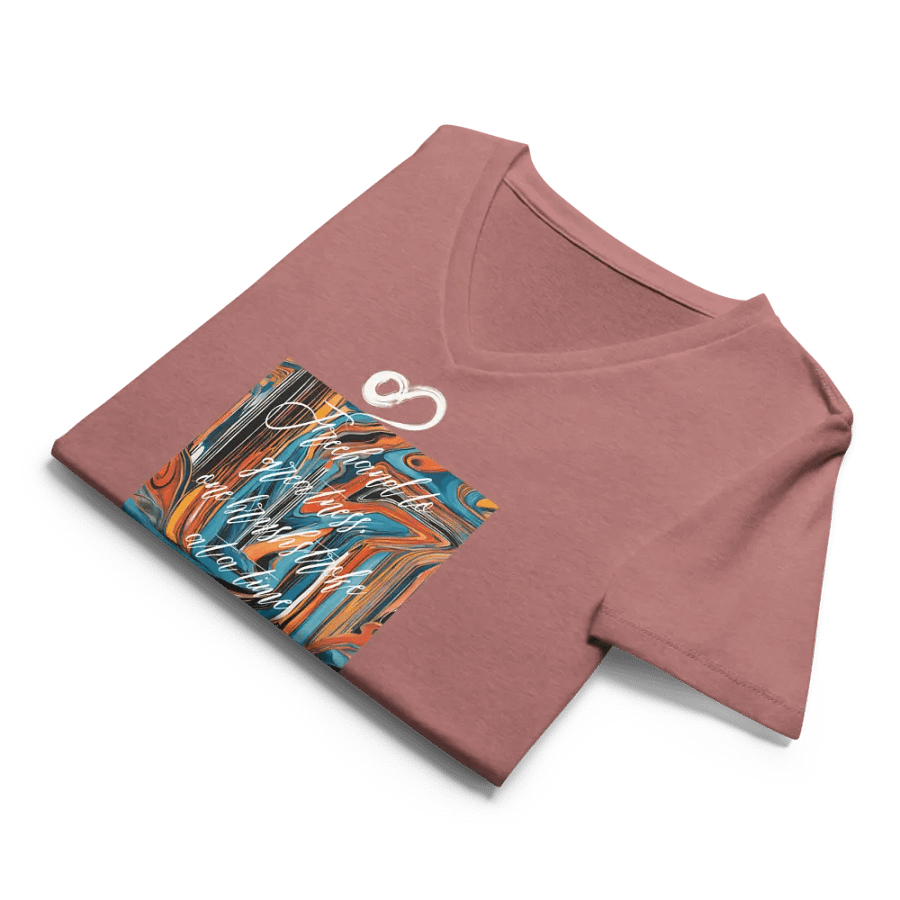 Freehand to greatness, one brushstroke at a time Relaxed V-Neck T-shirt product image (32)
