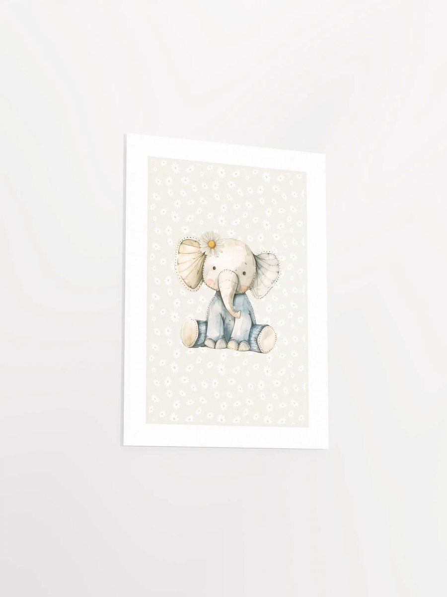 Boho Daisy and Elephant Nursery Print product image (4)