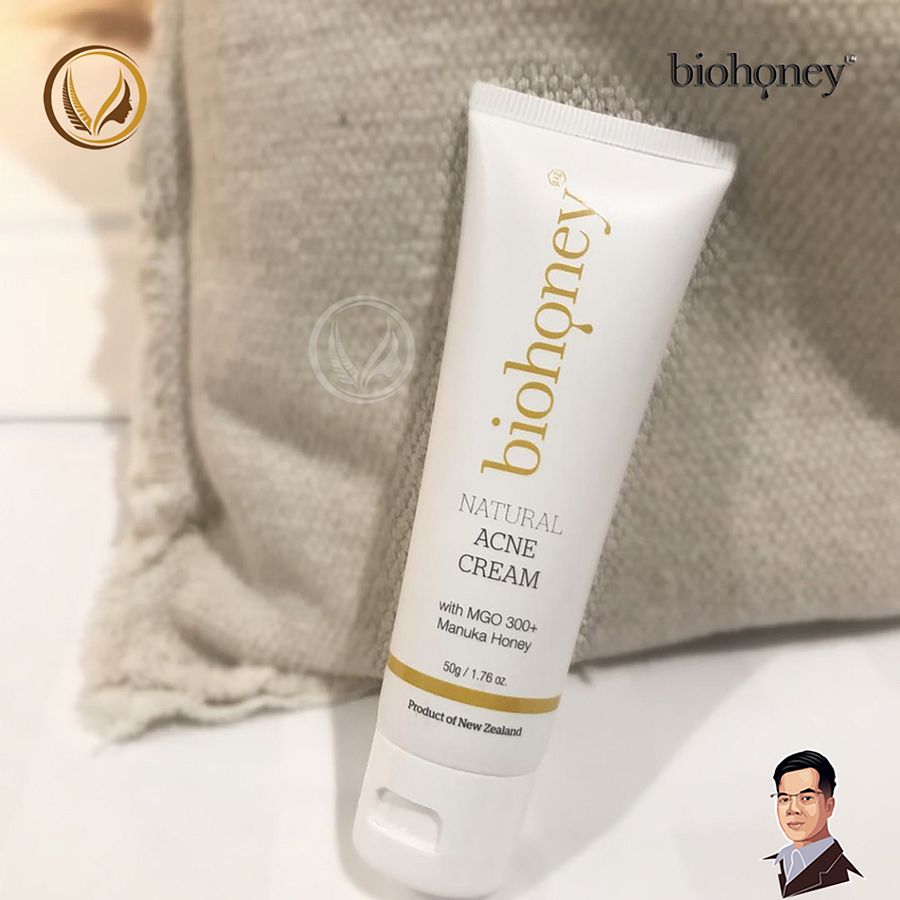Kem trị mụn giảm thâm sẹo mật ong Manuka Biohoney Natural Acne Cream 50g product image (7)