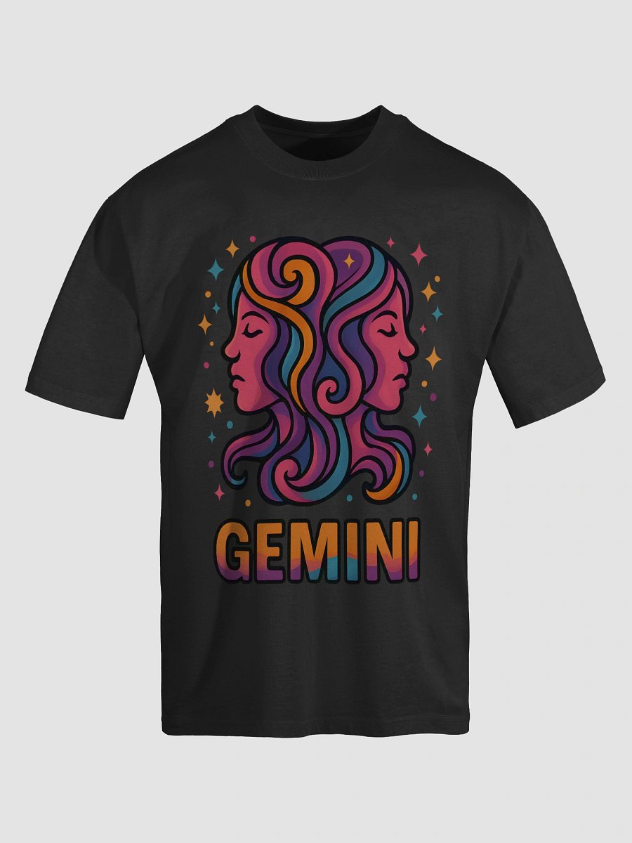 Gemini Zodiac Sign T-Shirt – Colorful & Expressive Star Sign Art 1 product image (6)