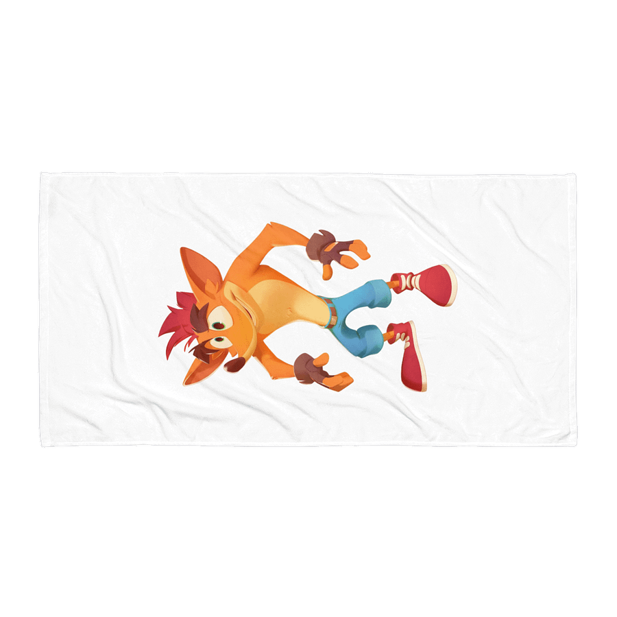 Crash Bandicoot Sublimated Towel product image (1)