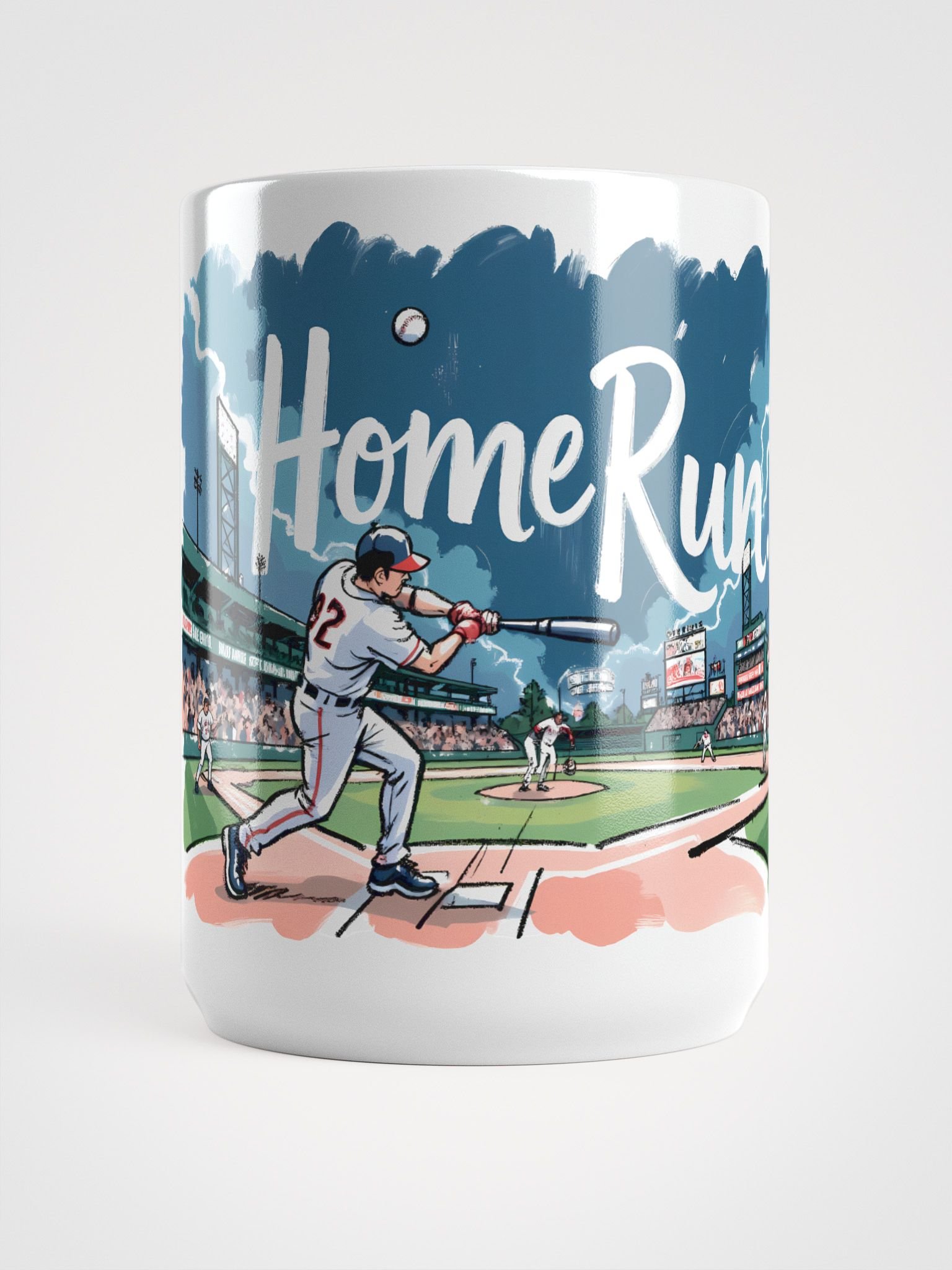 Baseball Home Run Action: Crowd Roaring Glossy Mug product image (5)