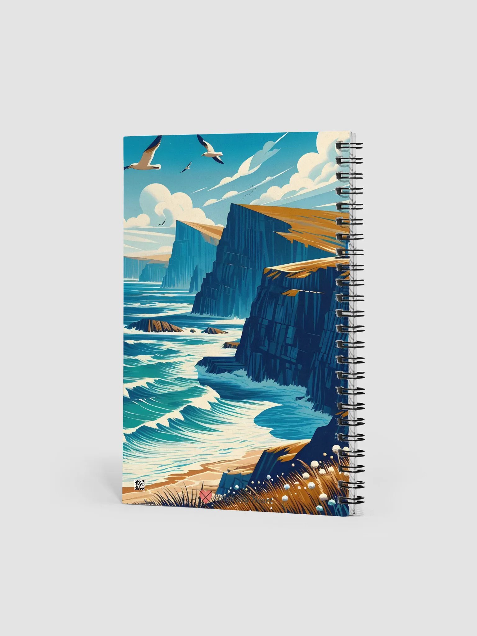 Sea Cliffs Spiral Doted Notebook product image (2)