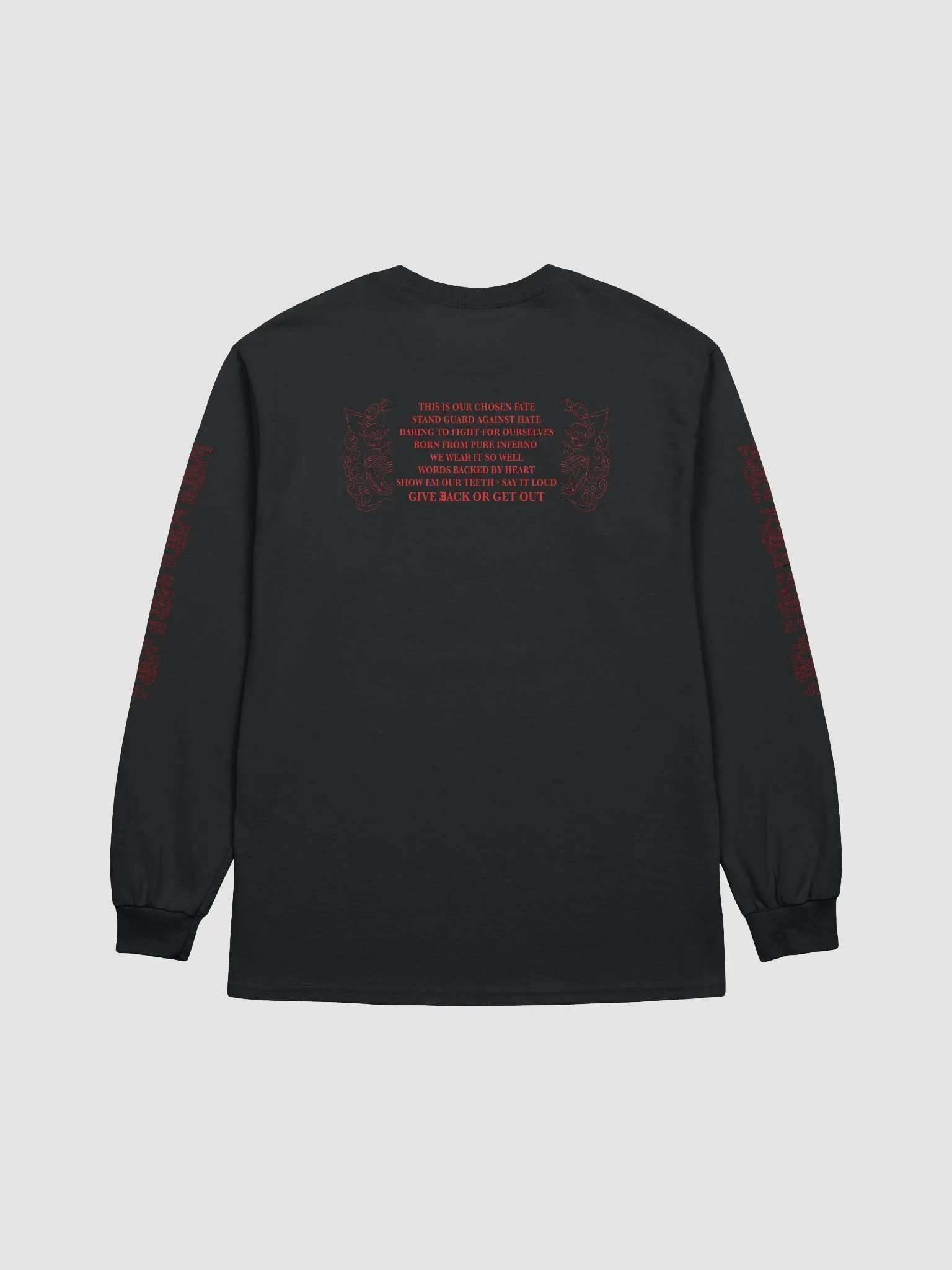 Backed By Heart long sleeve product image (3)