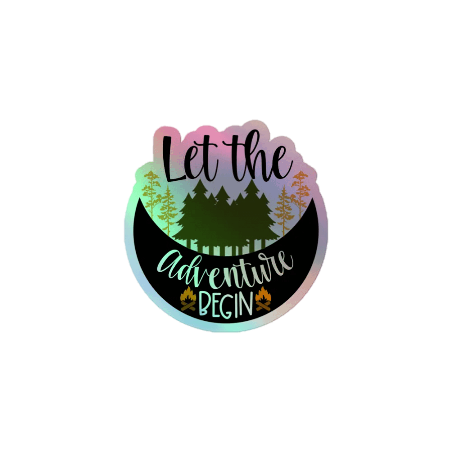 Adventure Awaits Holographic Sticker Set product image (1)