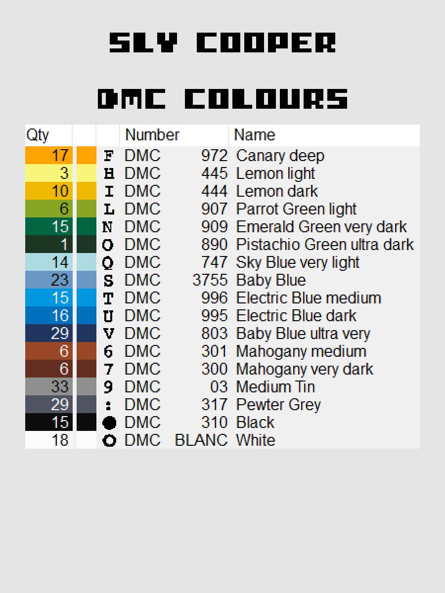 Sly Cooper Pixel Art product image (4)