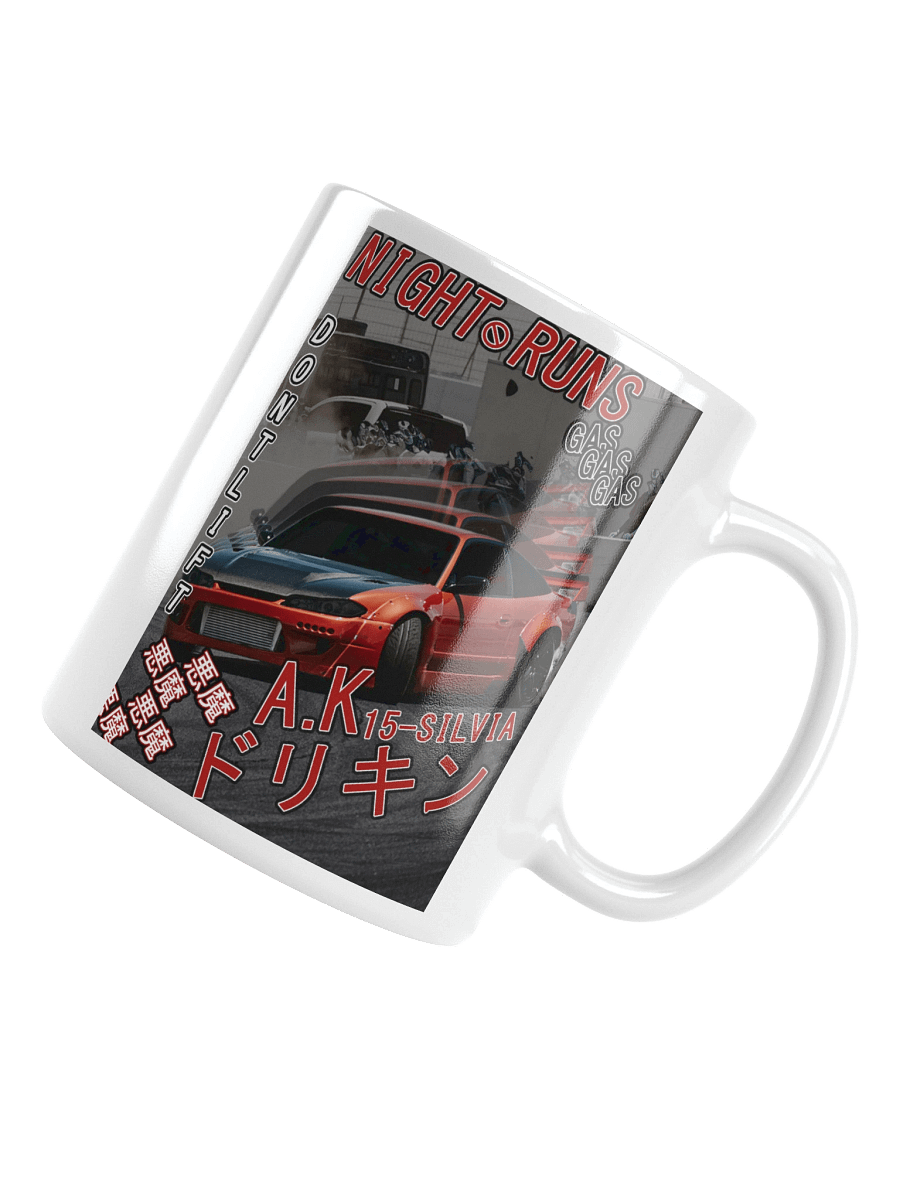 Drift-Ghost, 15-Silvia, Japanese Magazine Styling | Glossy White Mug product image (11)