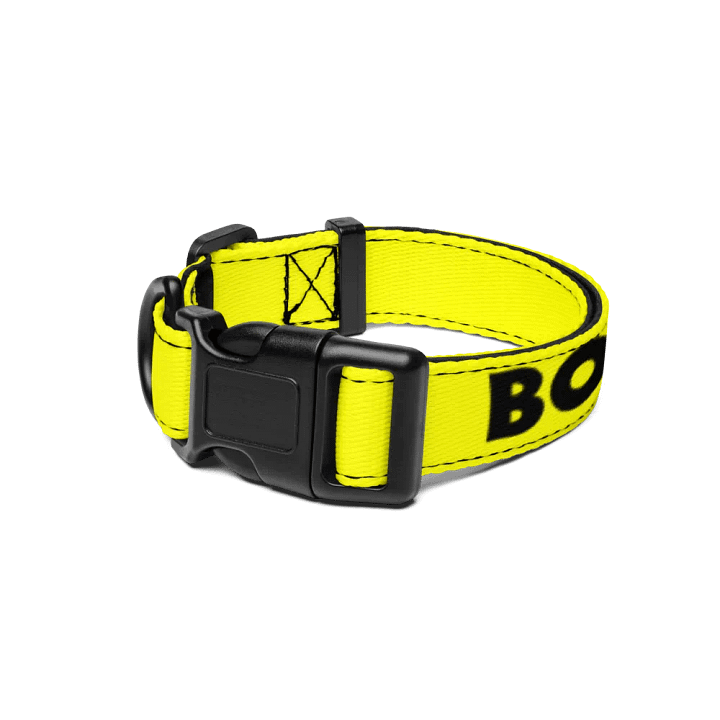 Pet Collar with Heartfelt Words 💛⚫️ Bob's Sniffing Patrol product image (1)