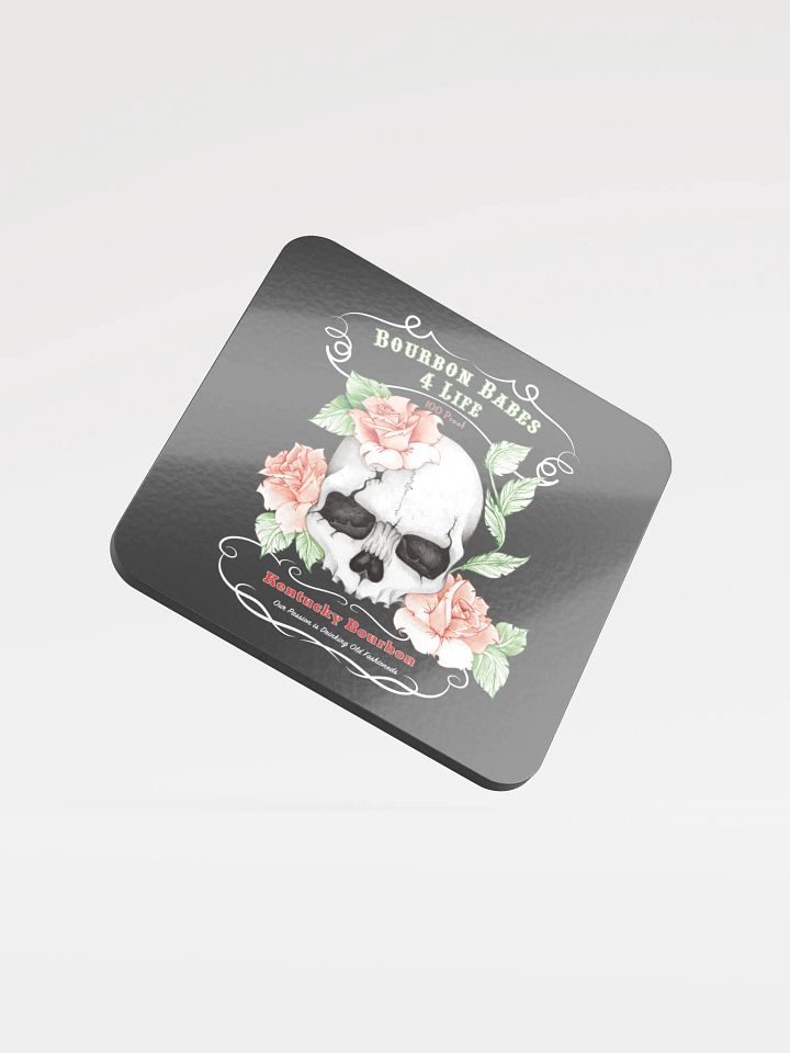 Bourbon Babes 4 Life Glossed Cork Coaster product image (1)