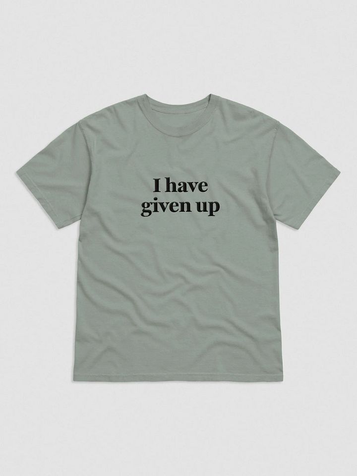 'I Have Given Up' Embroidered Tee product image (1)