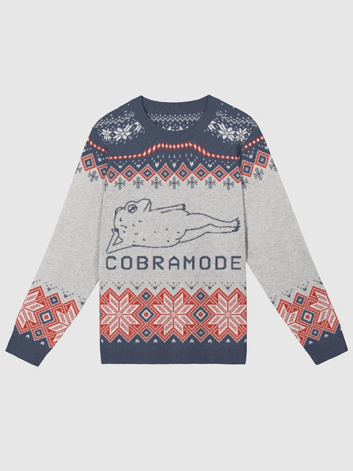 CobraMode Frog Pinup Ugly Christmas Sweater (Men's Sizing) product image (1)