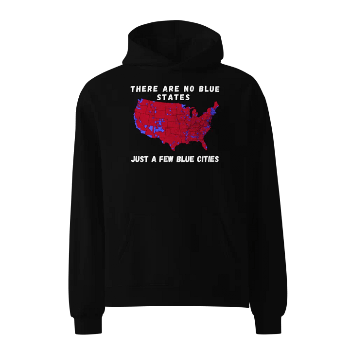 No Blue Cities Map Unisex Hoodie product image (1)