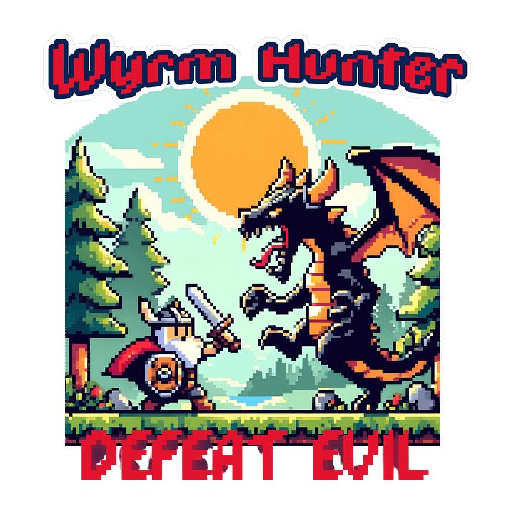 Wyrm Hunter Dragon Pixelated product image (2)