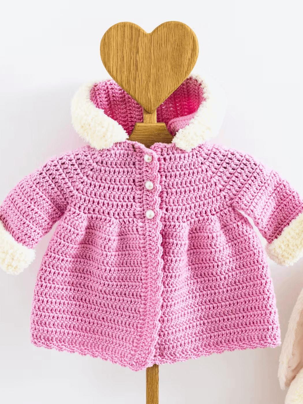 Crochet Pattern: Easy Baby Coat (with Hood) product image (9)