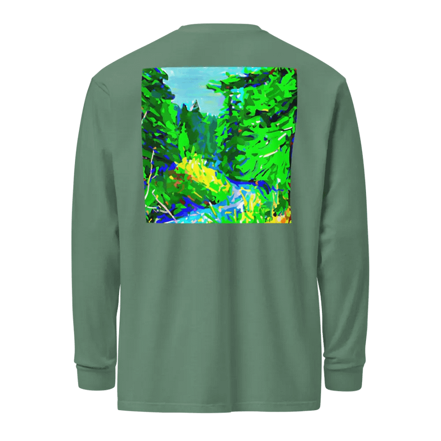 Vibrant Forest Landscape Long Sleeve Shirt product image (13)