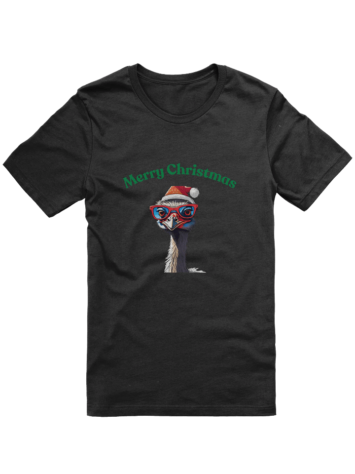 Festive Emu Merry Christmas T-Shirt - Green product image (1)