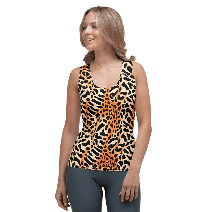 Orange Giraffe Tank Top product image (1)