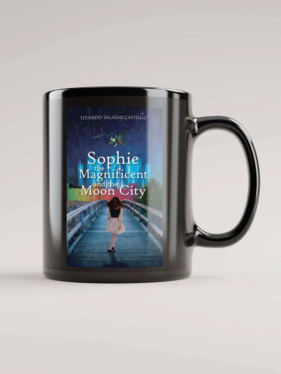 Sophie the Magnificent and the Moon City Glossy Black Mug product image (1)
