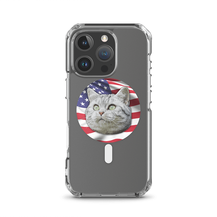 Patriotic Cat Logo for iPhone 16 Series product image (1)