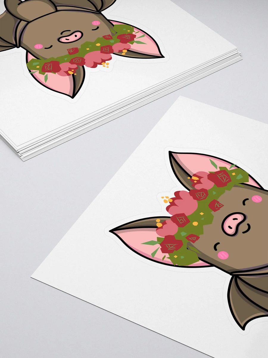 Floral Crown Bat Sticker product image (4)