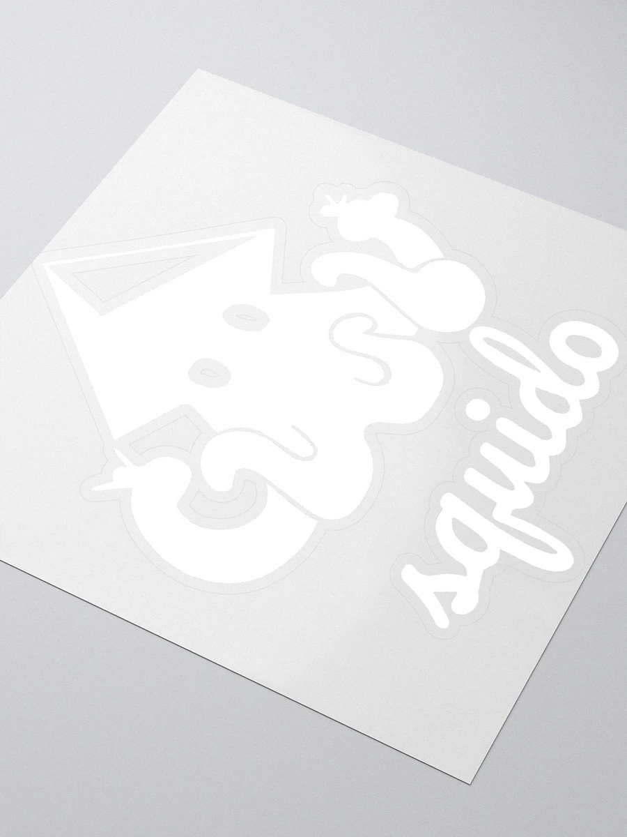 Squido Studio White Logo Stickers product image (3)