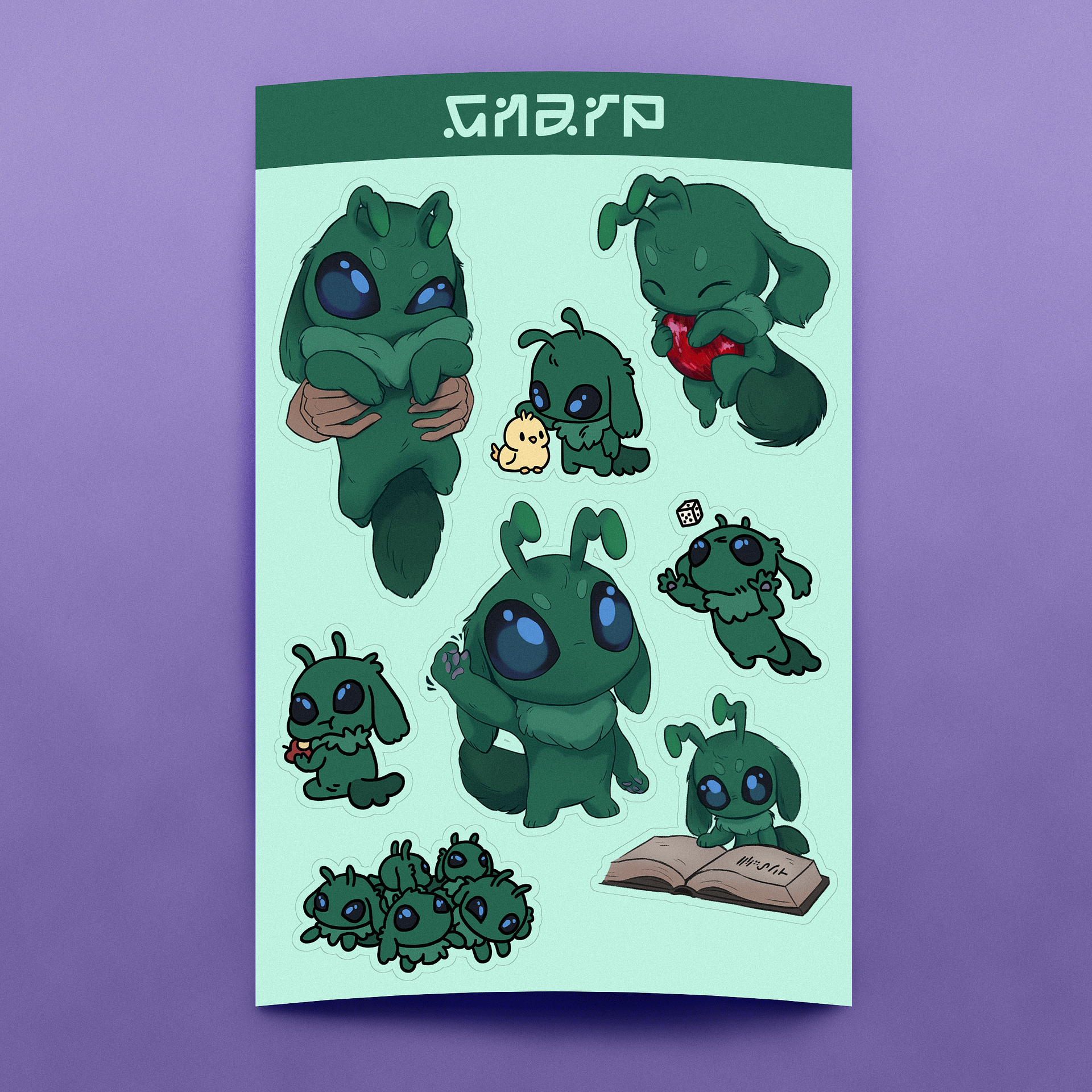 (Pre-order) Gnarp Sticker Sheet product image (2)